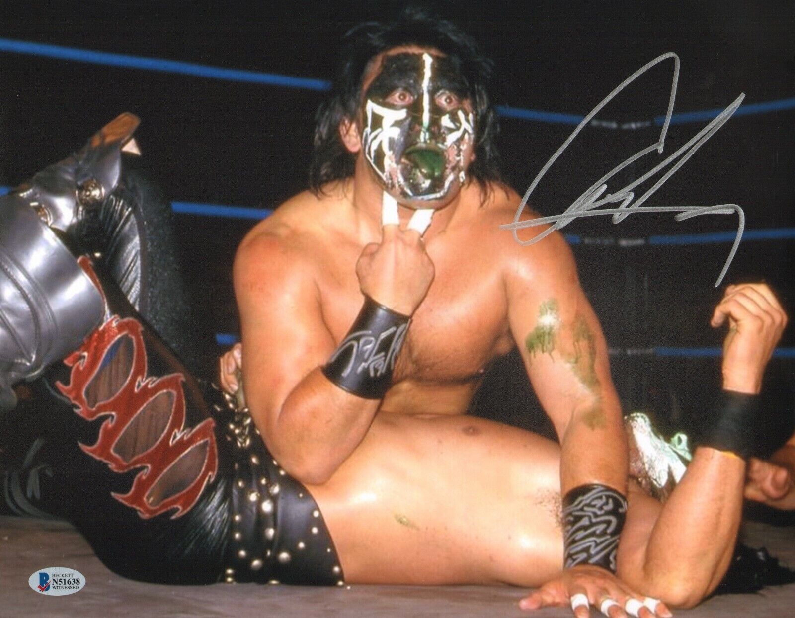 Great Muta Signed 11x14 Photo Poster painting BAS COA WCW All New Japan Pro Wrestling Picture 38