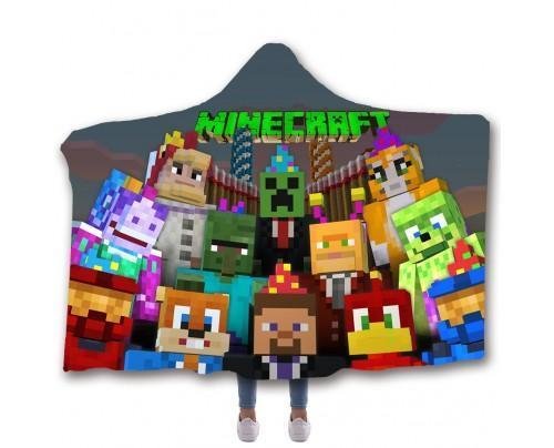 minecraft hooded blanket