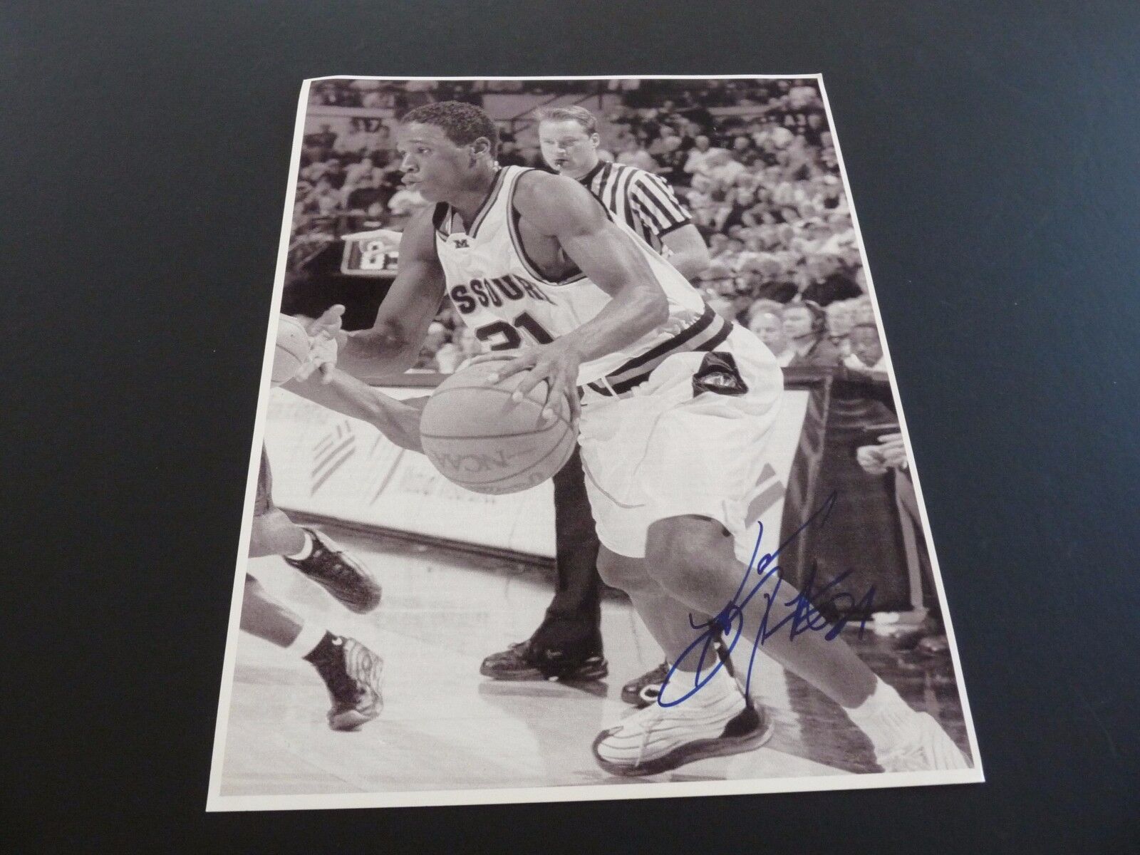 Kareen Rush Missouri Signed Basketball 8.5x11 Photo Poster painting PSA Beckett Guaranteed