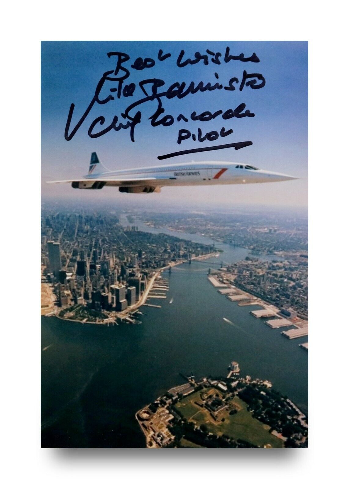 Mike Bannister Signed 6x4 Photo Poster painting Chief Concorde Pilot Autograph Memorabilia + COA