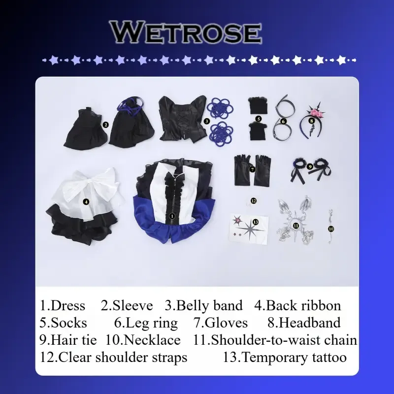 [Wetrose] Pre-Order Path To Nowhere Hella Sky Piercing Dash Game Outfit Cosplay Costume 