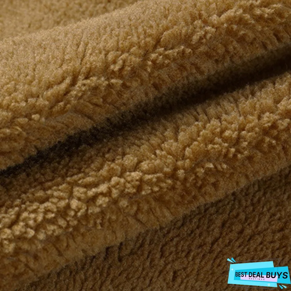 Mens Jackets Casual Coats Solid Color Mens Jackets Stand Collar Slim Suede Lamb Sportswear Bomber Jackets