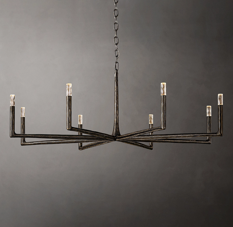 Thaddeus Round Chandelier 60" 8-Lights Vjlight