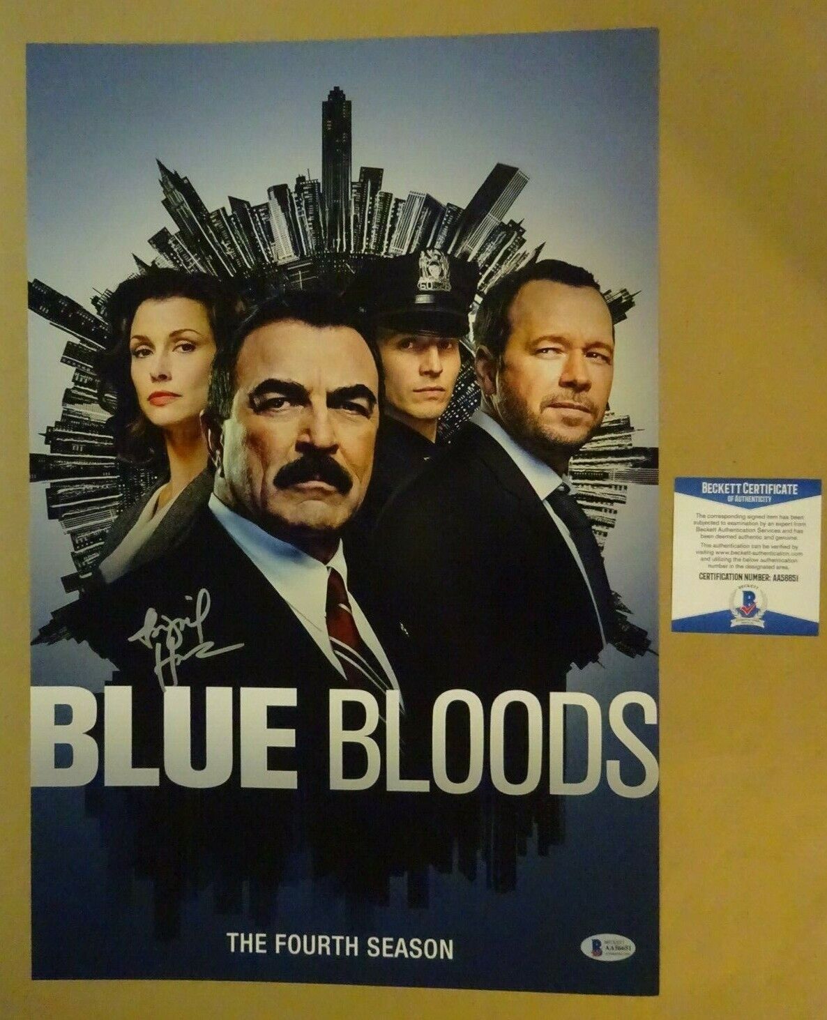 Signed ABIGAIL HAWK Autographed BLUE BLOODS 12x18