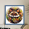 Raccoon-18CT Stamped Cross Stitch 25*25cm/9.84*9.84in tapestrymarket