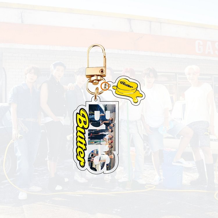방탄소년단 Butter Creative Letter Keychain