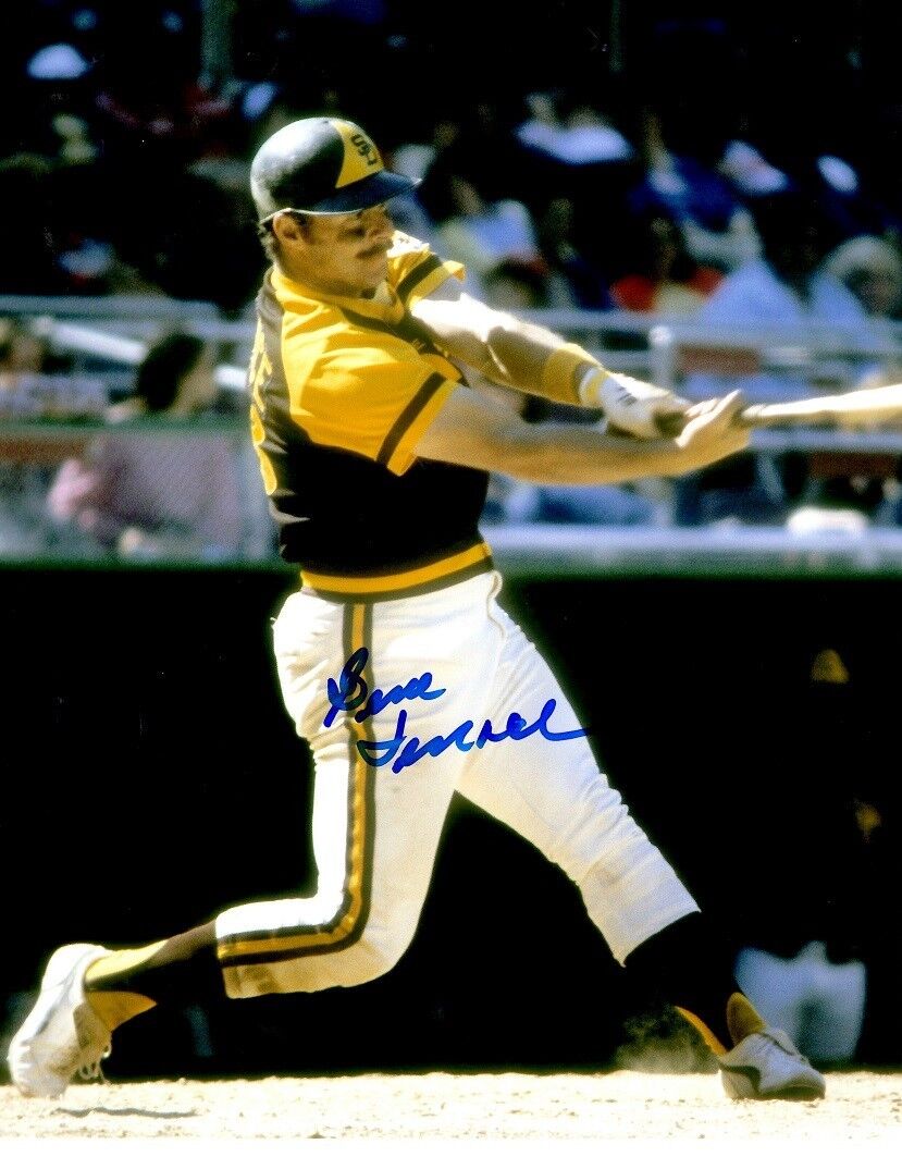 Signed 8x10 GENE TENACE San Diego Padres Autographed Photo Poster painting - COA