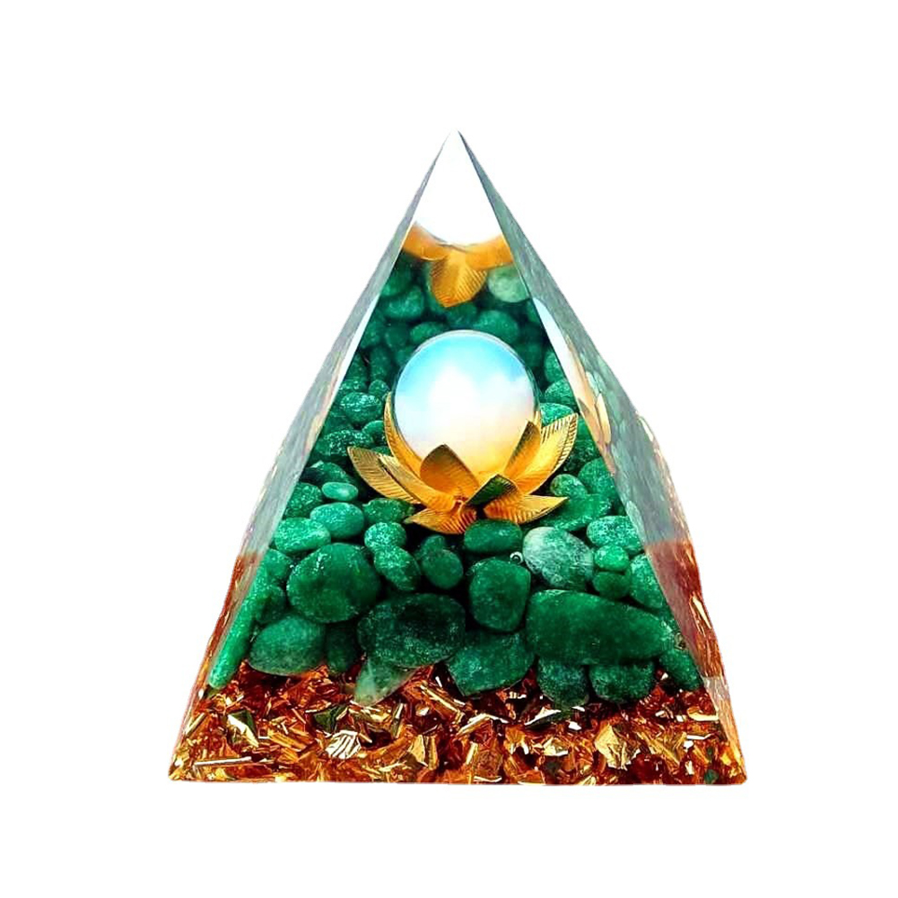 Crystal Energy Generator Pyramid Healing Stone Positive Energy Collect (A)