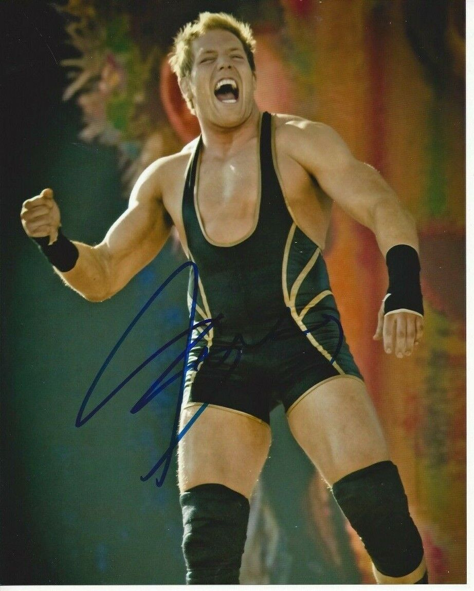 Jack Swagger Autographed 8x10 WWE WWF AEW HagerRare C336