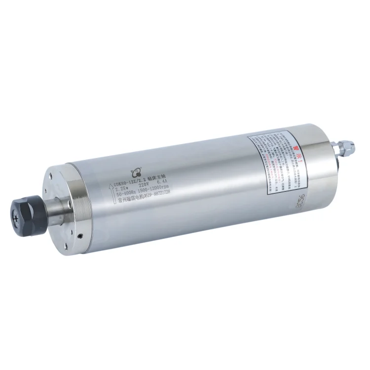 hot sale 80mm 2.2w ER20 low speed metal milling and drilling spindle motor  GDK80-12Z/2.2