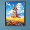 Diamond Painting -DIY Round Drill Mountain Windmill(40x50cm)