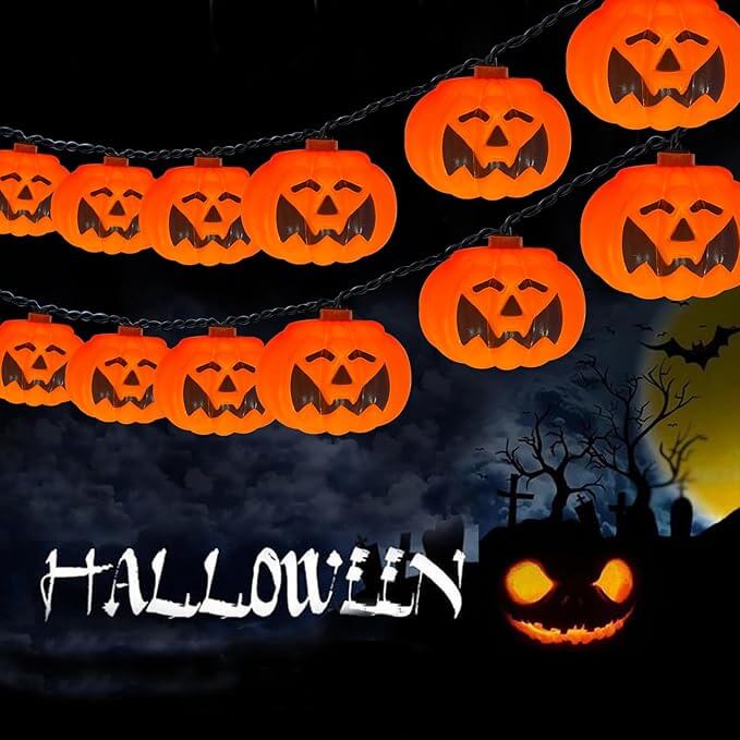 19.7ft Halloween Lantern String Lights