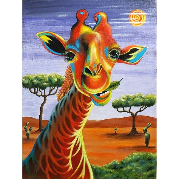 Diamond Painting - Full Round/Square Drill - Giraffe(30*40 - 50*60cm)
