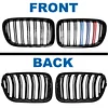 BILLDIO F25 Grille - Color Front Bumper Kidney Grill Compatible with X3 2011 2012 2013 F25 Double Slats Grill?2 PCS?