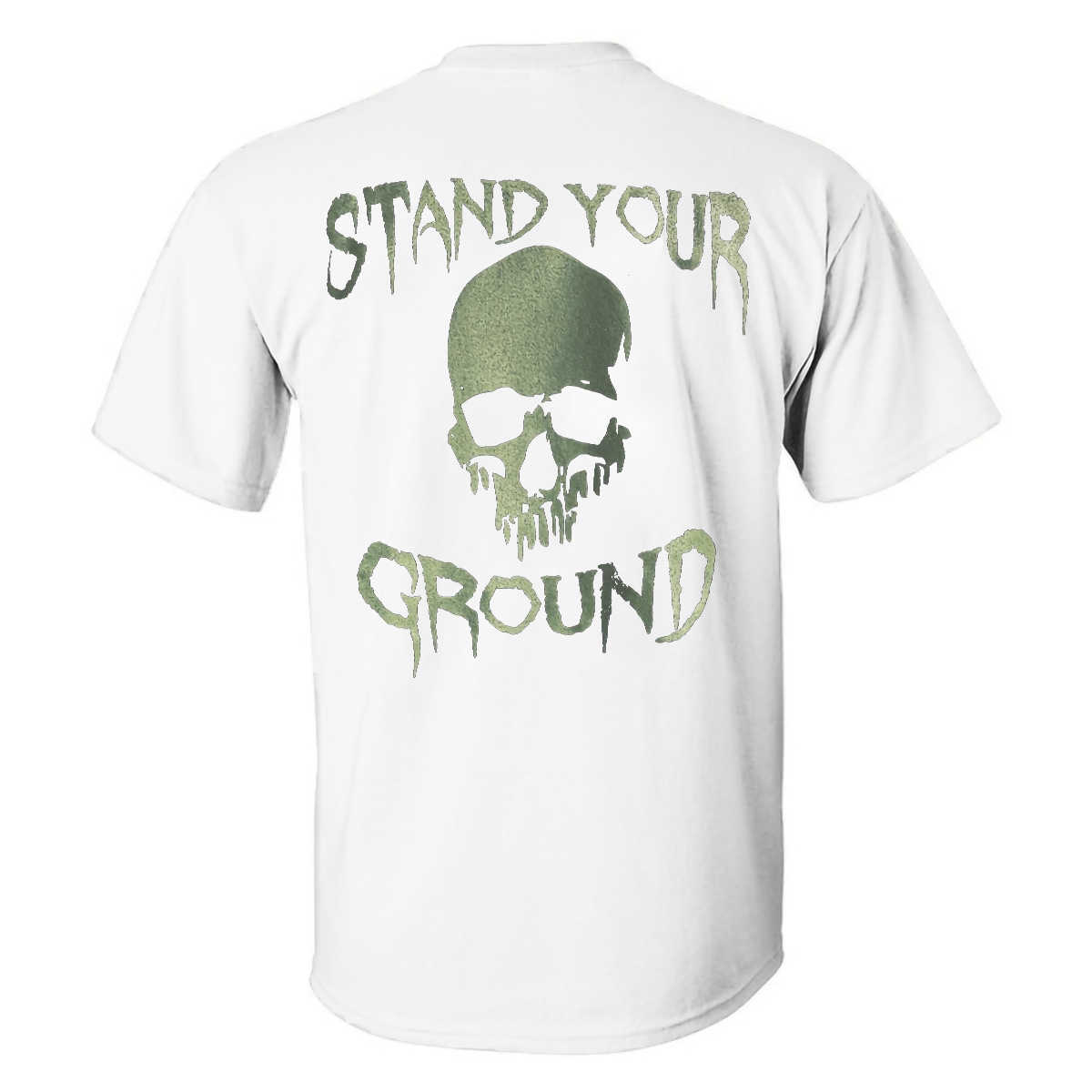 Livereid Stand Your Ground Skull Printed T-shirt - Livereid