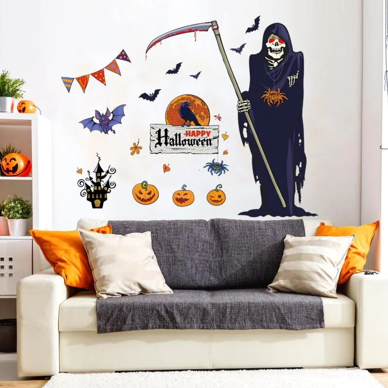 Halloween The Grim Reaper Wall Sticker 60×90cm