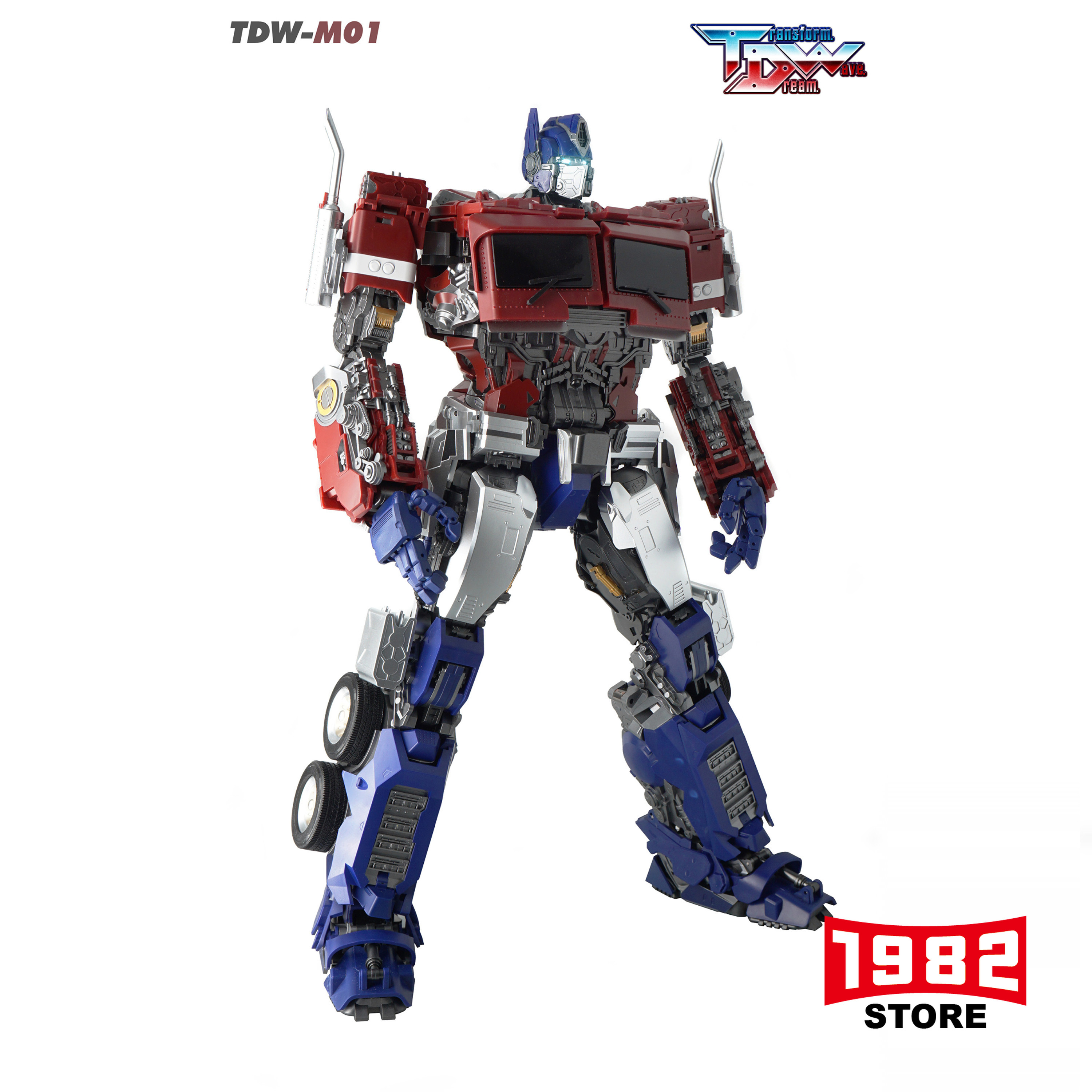 Pro-order Third Party TDW M01 Bumblebee Movie Optimus Primetimus Prime, Transformers Autobot Leader, Modular Model, Mecha Action Figure, Highly Articulated, 45cm (17.7in), Diecast Skeleton, Collectible Model, Display Toy