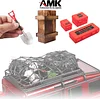 AMK 6pcs RC Simulation Decoration Accessories, Luggage Case, Luggage Net, Wood Box for 1/10 RC Crawler Car TRX4 Axial SCX10 D90 90046 CC01 D110