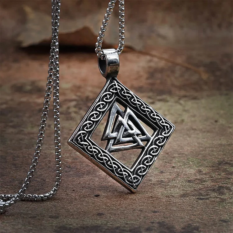 Coutureaura Odin Valknut Infinity Knot Necklace