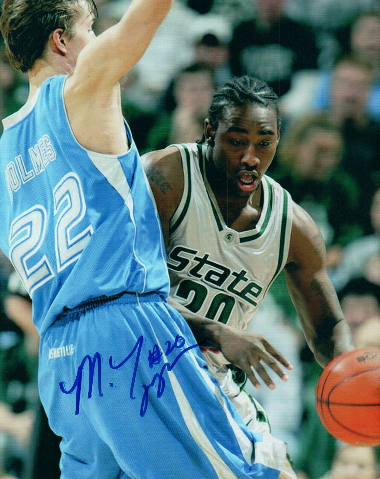 Matt Trannon NCAA College Michigan Hand Signed Autograph 8x10 Photo Poster painting