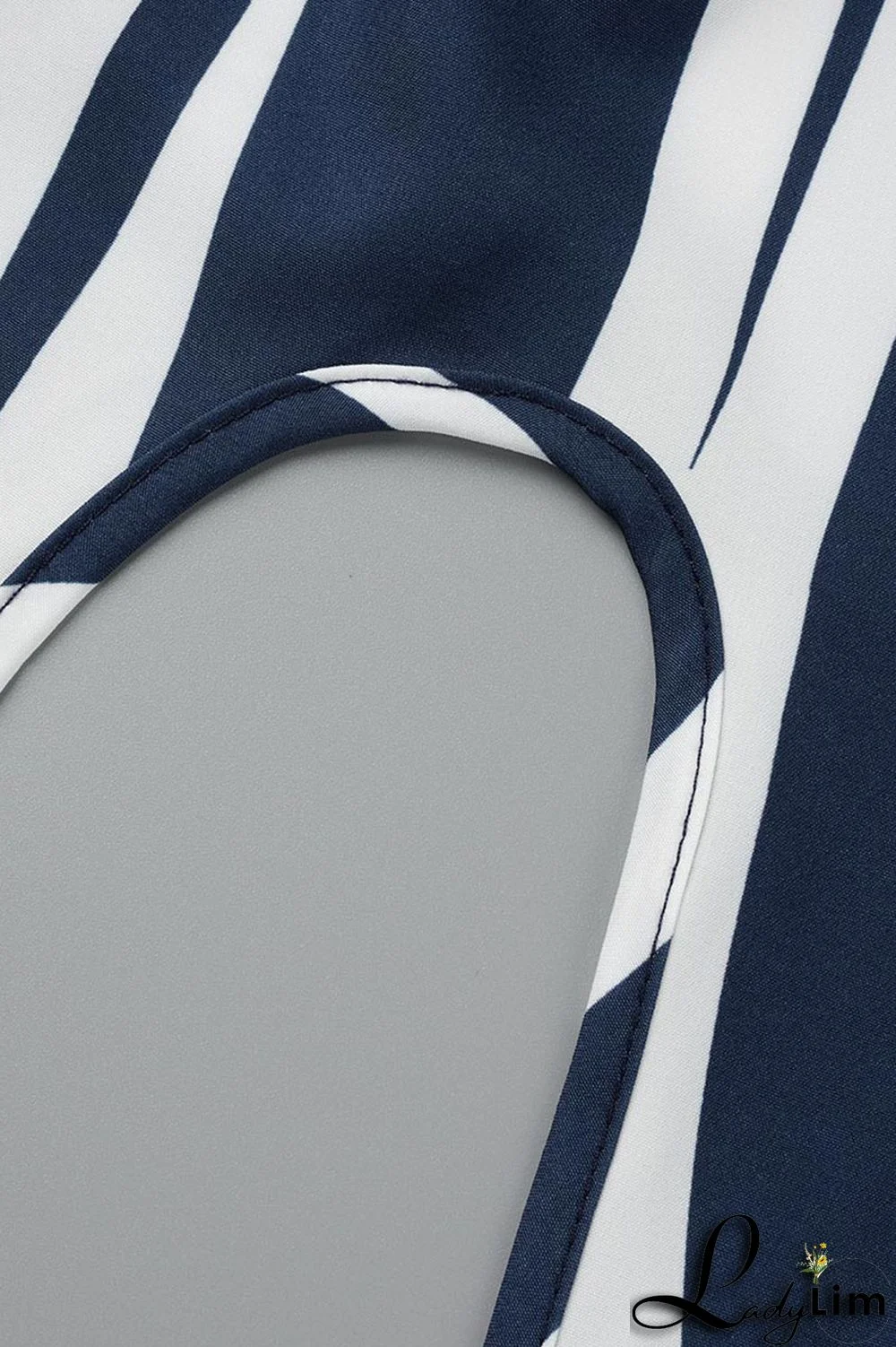 Tibetan Blue Fashion Casual Print Bandage Backless Off the Shoulder Tops