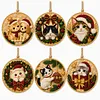 6pcs/set DIY Diamond Special Shape Pearl Art Hanging Wooden Christmas Tree Ornament Kit