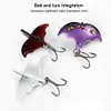 5Pcs Fishing Lures Bionic Bat Baits Artificial Bait Swimbait Hard Baits for Bass