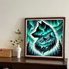 Aurora loup-perceuse ronde peinture diamant-40*40cm