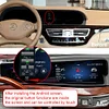 Mercedes Benz S-Klasse W221 Langer Android-Bildschirm, der sich bis zum Armaturenbrett erstreckt
