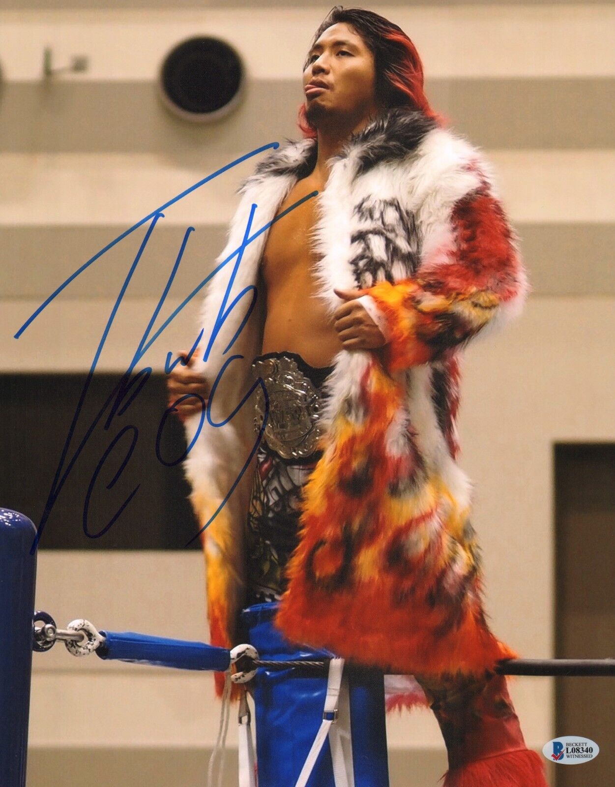 Hiromu Takahashi Signed 11x14 Photo Poster painting BAS COA New Japan Pro Wrestling Autograph 2