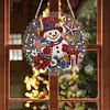 Anniversary Snowman DIY Diamond Painting Pendant Double Sided 25cm