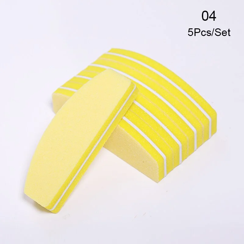 White Nail Art Buffers Sanding Block Buffing Grinding Polishing Block Nail File Buffer Pedicure Professional Nail Art Tool-Nail Inspo