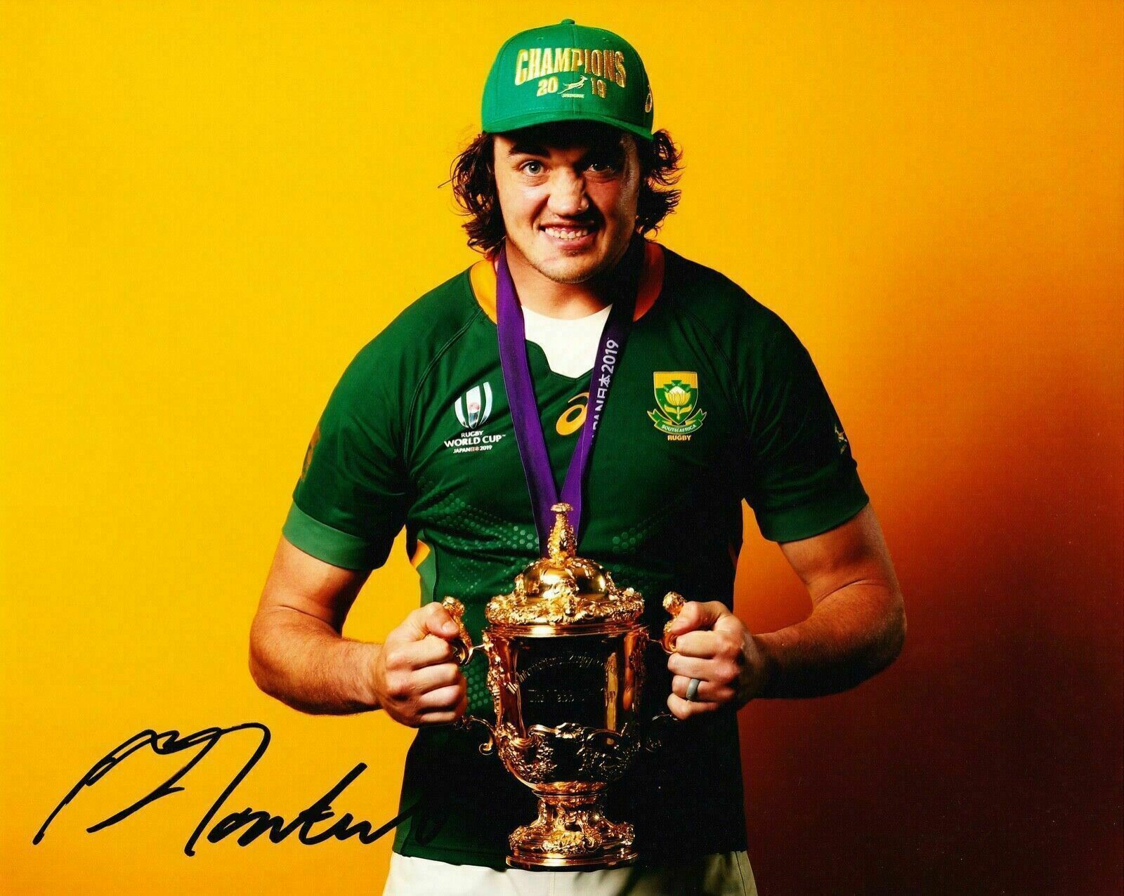 Franco Mostert Signed 10X8 Photo Poster painting SPRINGBOKS South Africa AFTAL COA (A)