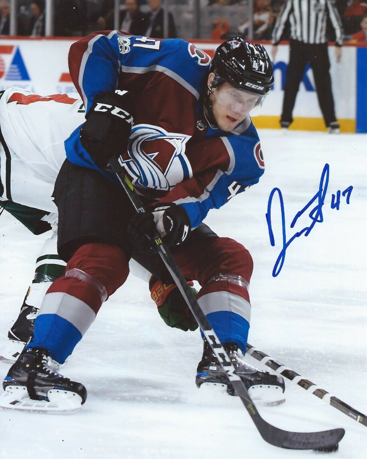 Dominic Toninato Signed 8x10 Photo Poster painting Colorado Avalanche Autographed COA