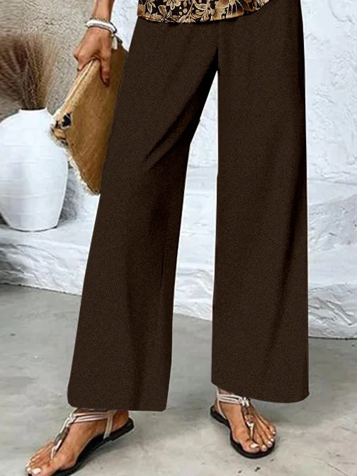 Women's Sleeveless Square Collar Floral Printed Casual Set