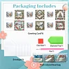 6PCS DIY Diamond Art Greeting Cards Christmas Snow Scene Congratulations Cards