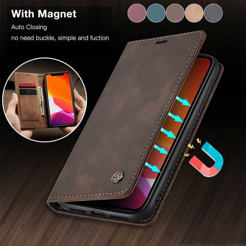 Leather Flip Wallet Case Card Holder Magnetic Cover For Samsung Galaxy S20/20+/ S20 Ultra/S10/ S10 Plus/S9/S9 Plus/S8/S8 Plus/S7/S7 Edge
