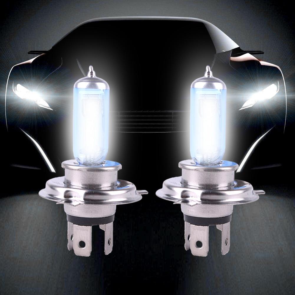 2Pcs/Lot 12V 100W H4 Xenon Gas Super Bright White Car Headlight Light от Cesdeals WW