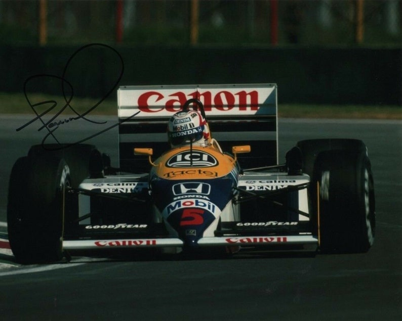 Nigel mansell signed autographed formula one Photo Poster painting