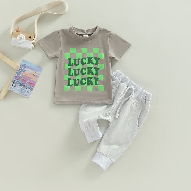 Baby Letters Tee and Pants Set