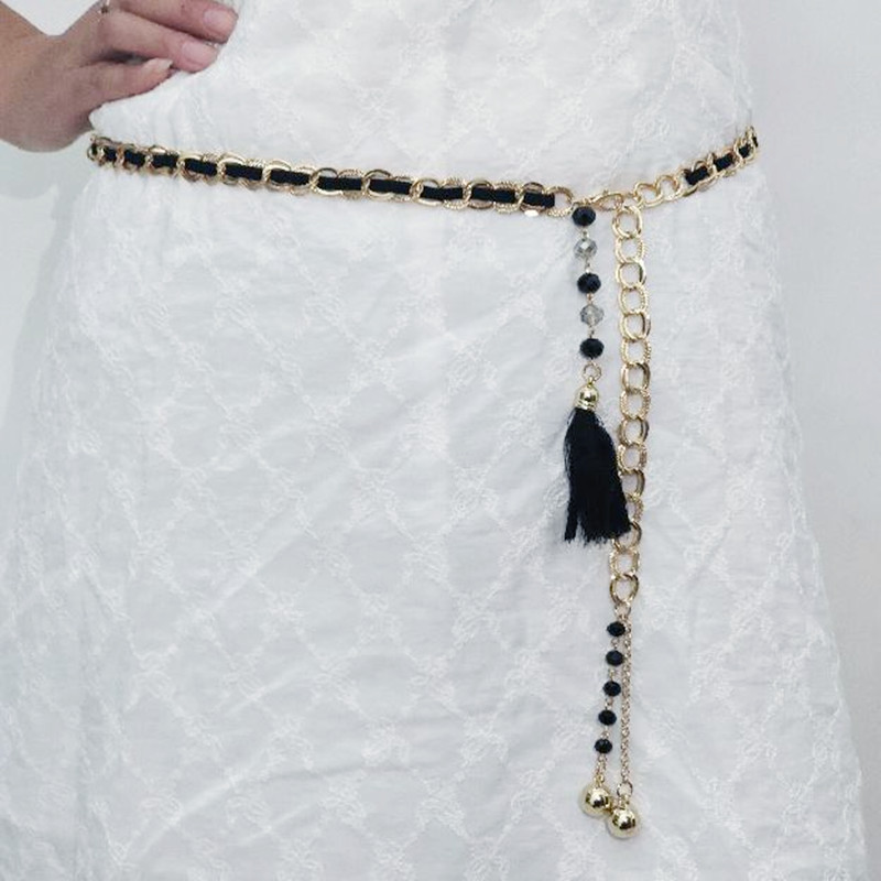 Fashion all-match tassel waist chain