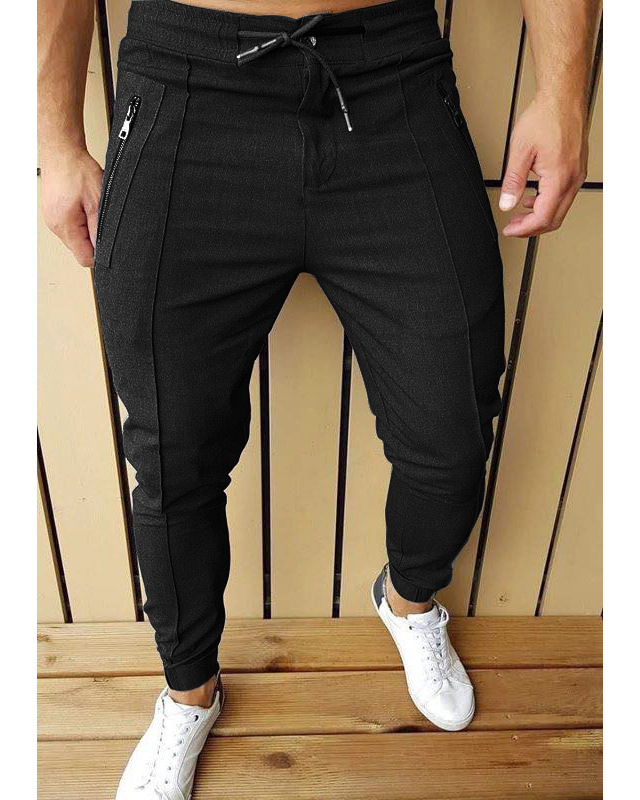 Men's Business Daily Solid Color Casual Pants
