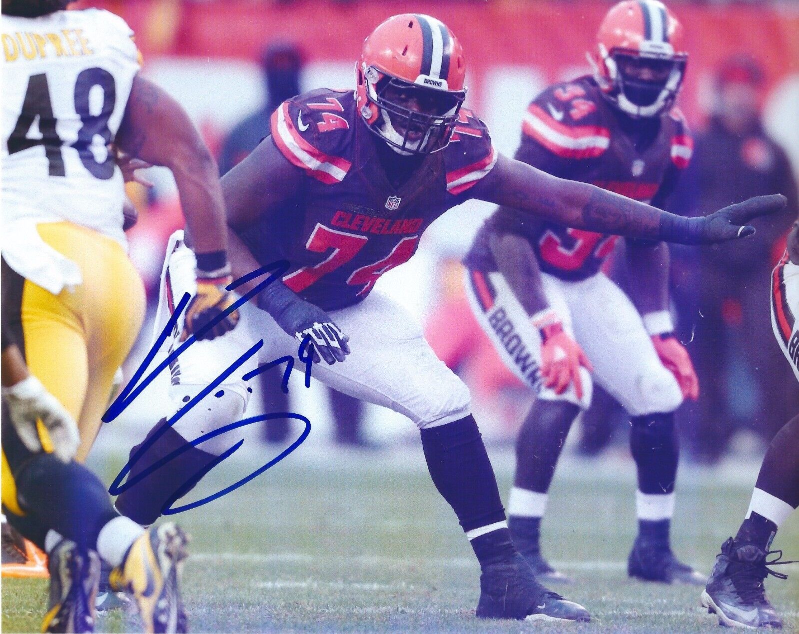 Autographed CAMERON ERVING Cleveland Browns 8x10 Photo Poster painting w/COA