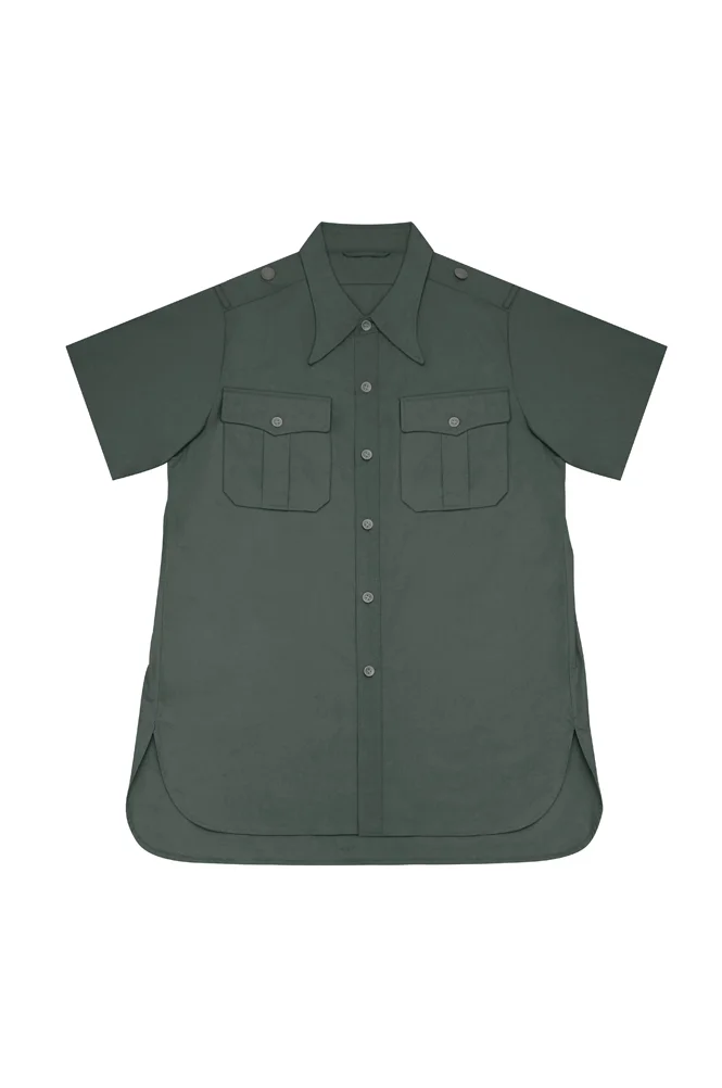   Wehrmacht/Elite Green-Grey Short Sleeve Shirt German-Uniform