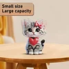 2D Flat DIY Cat Acrylic Shaking Head Diamond Painting Tabletop Ornaments Kit
