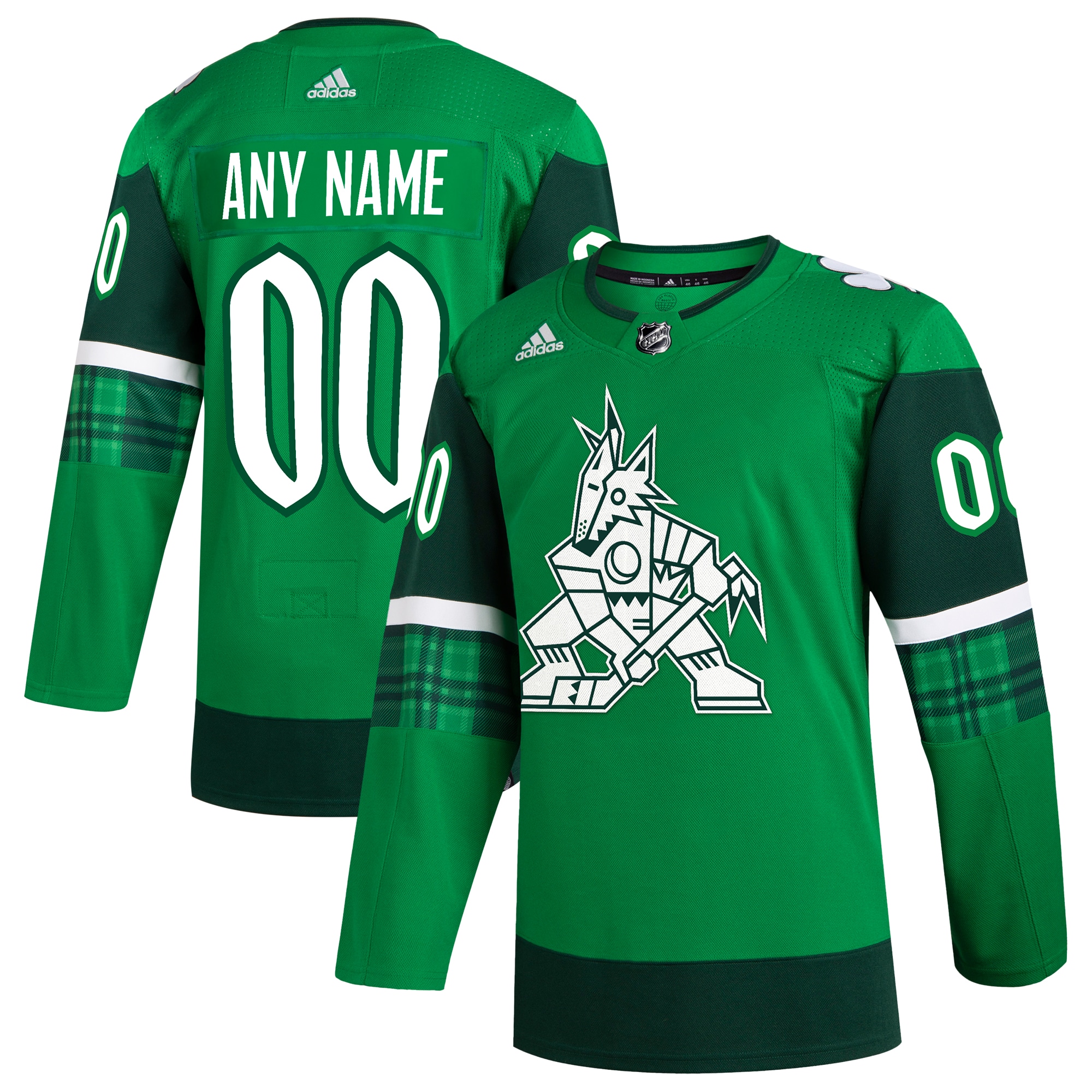 Arizona Coyotes  St. Patrick’s Day  Custom Jersey – Kelly Green mysite