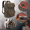 Kamerarucksack f&uuml;r Canon/Sony, Gro&szlig; Vintage Fotorucksack,DSLR Kameratasche,Fotografieren Rucksack f&uuml;r 15,6 Zoll Laptop,Wandern Rucksack f&uuml;r Kamera Zubeh&ouml;r und Outdoor Sport