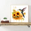Diamond Painting-DIY Full Round Drill Sunflower Hummingbird(35x35cm)