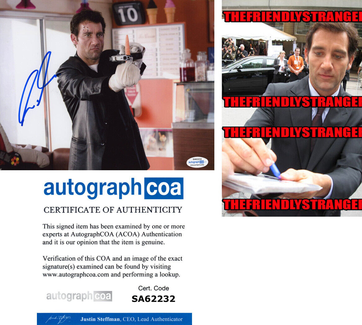 CLIVE OWEN signed Autographed SHOOT EM UP