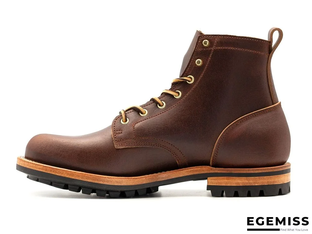 Cow Split Leather Men Boots Comfortable Boots Men Footwear Rubber Ankle Boots Men's Shoes | EGEMISS